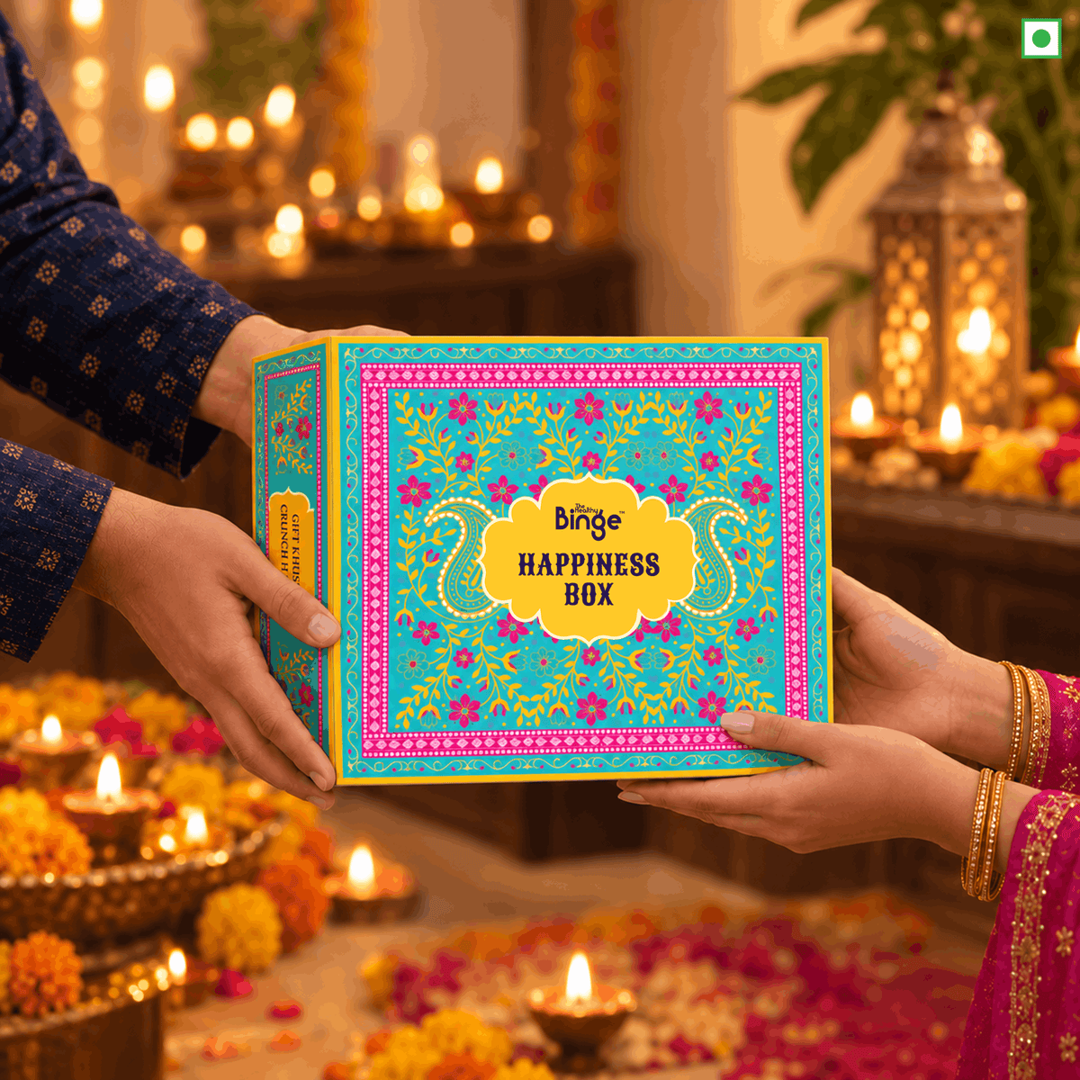 【The Healthy Binge】THB Diwali Classic Happiness Box｜ディワリ クラシック ハピネスボックス（ミレットスナック詰め合わせ）