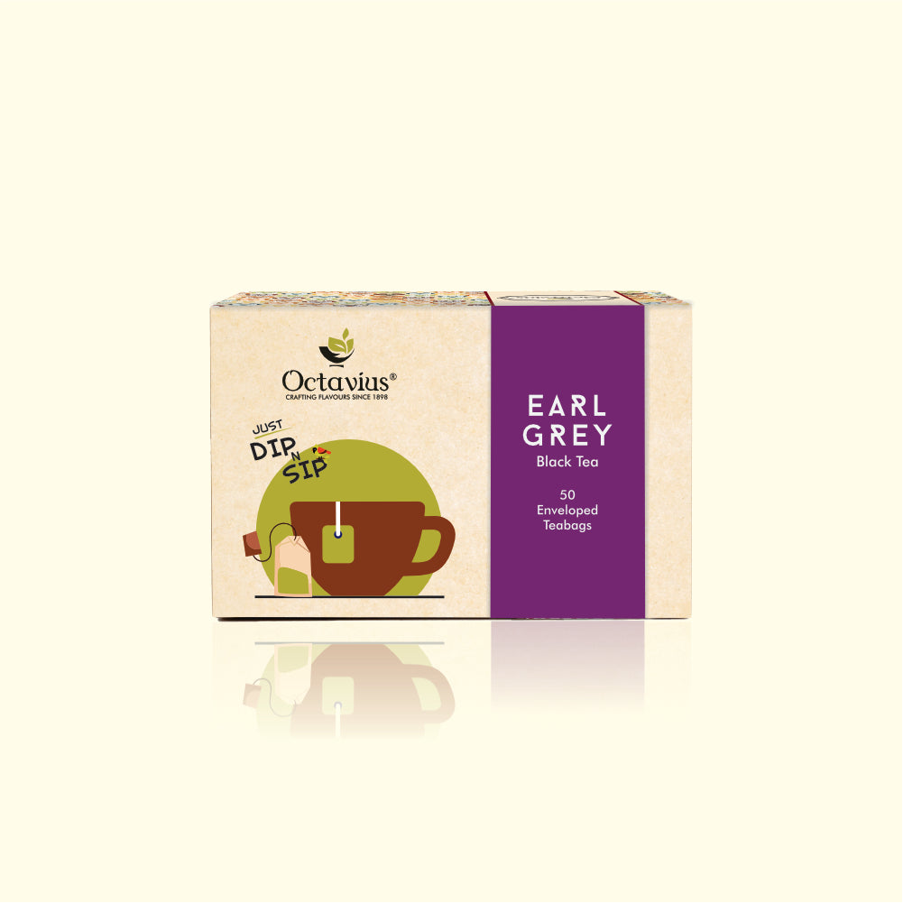 Earl Grey Black Tea Enveloped Tea Bags Economy Pack -50 Teabags 50teabags