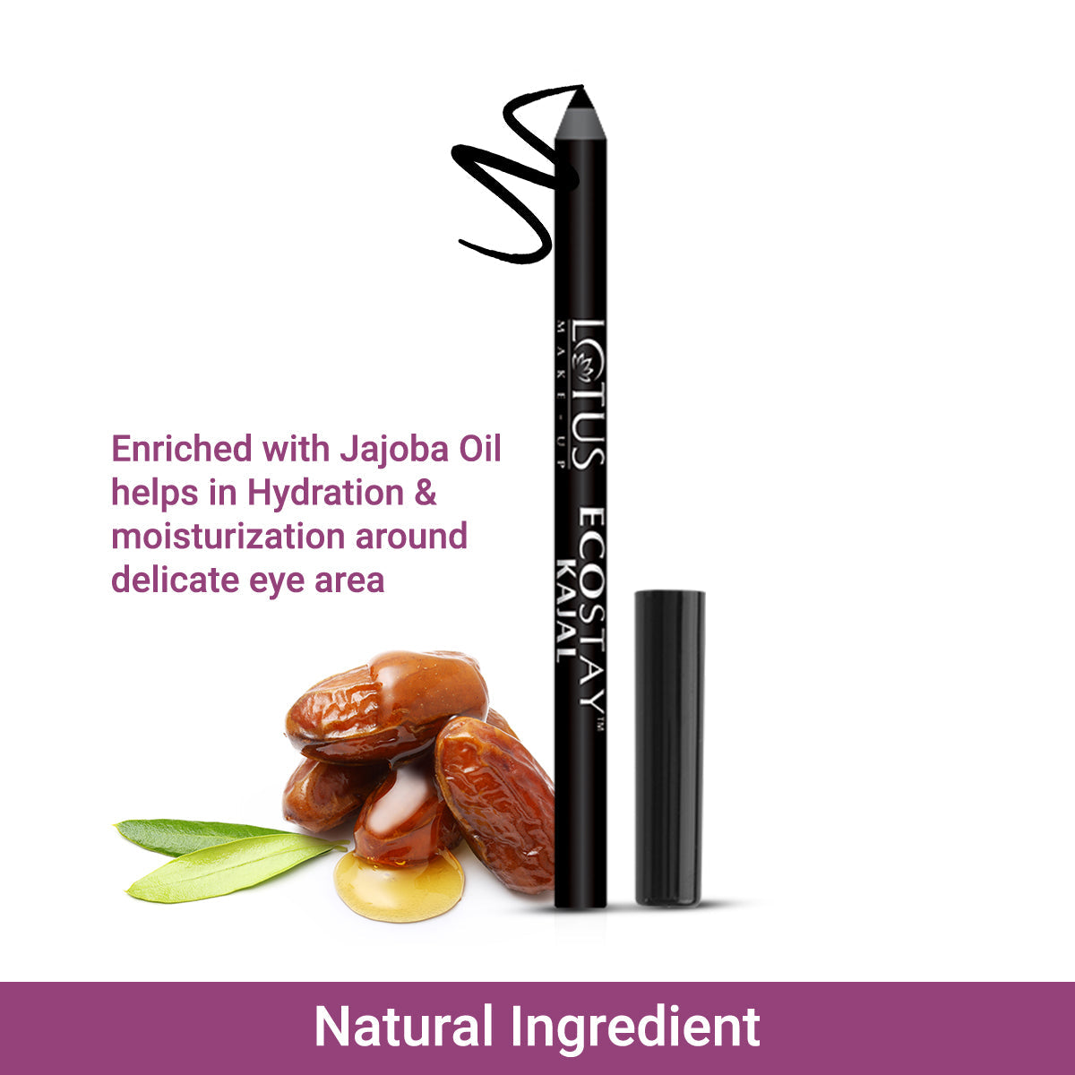 Ecostay Longlasting Kajal - Black 1.2 g