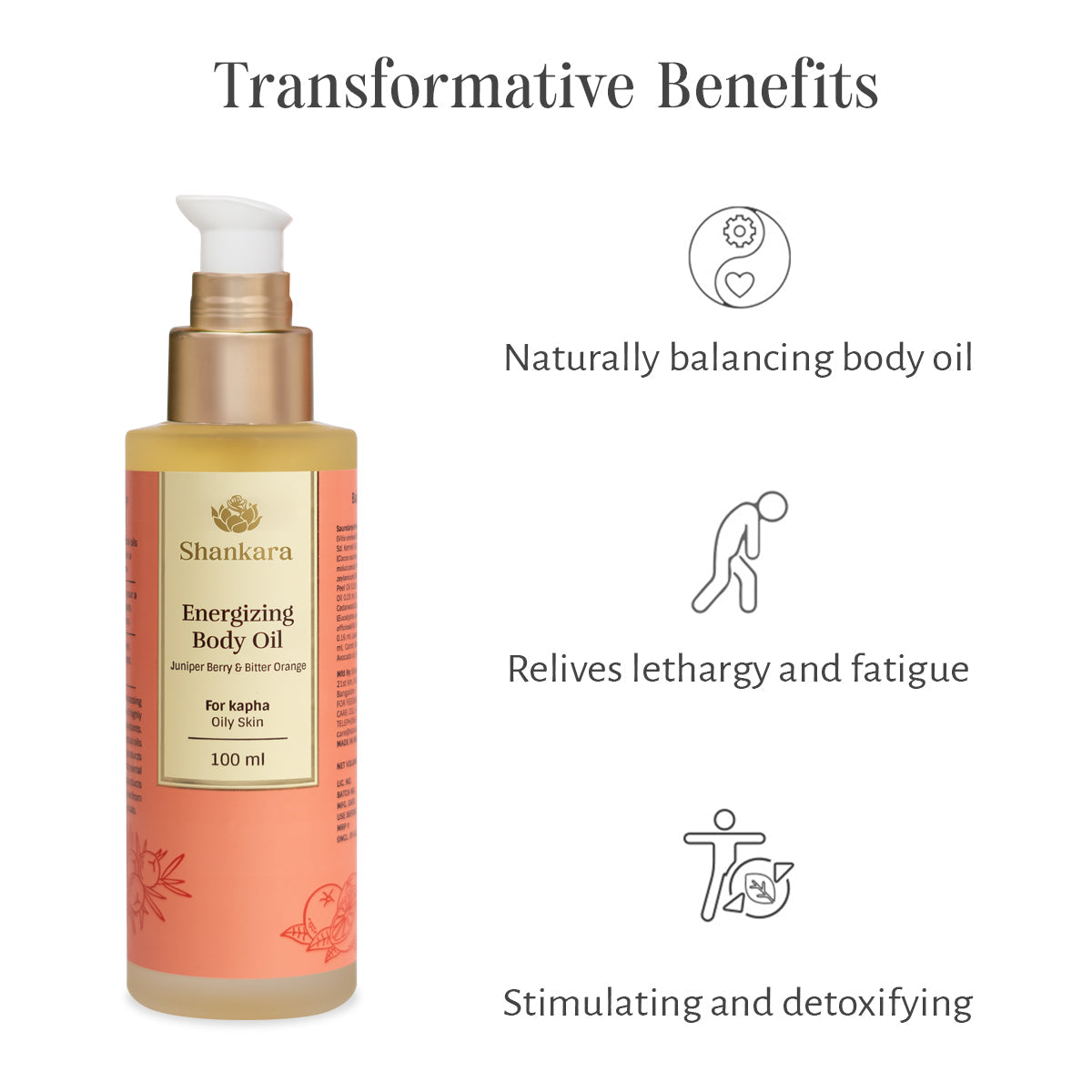 Energizing Body Oil, by Shankara -  100 ml 100ml