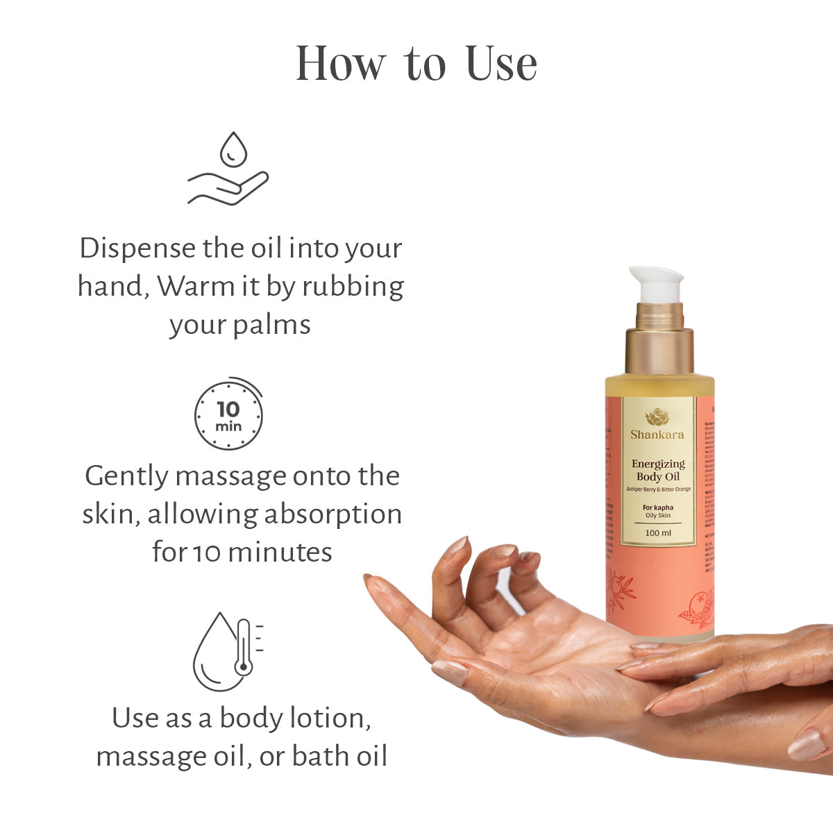 Energizing Body Oil, by Shankara -  100 ml 100ml