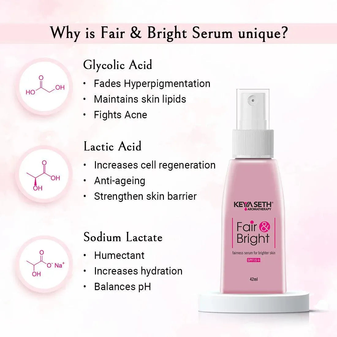 Fair & Bright Serum + Day Cream + Night Cream Overnight Repair & Fairness Treatment kit 200ml