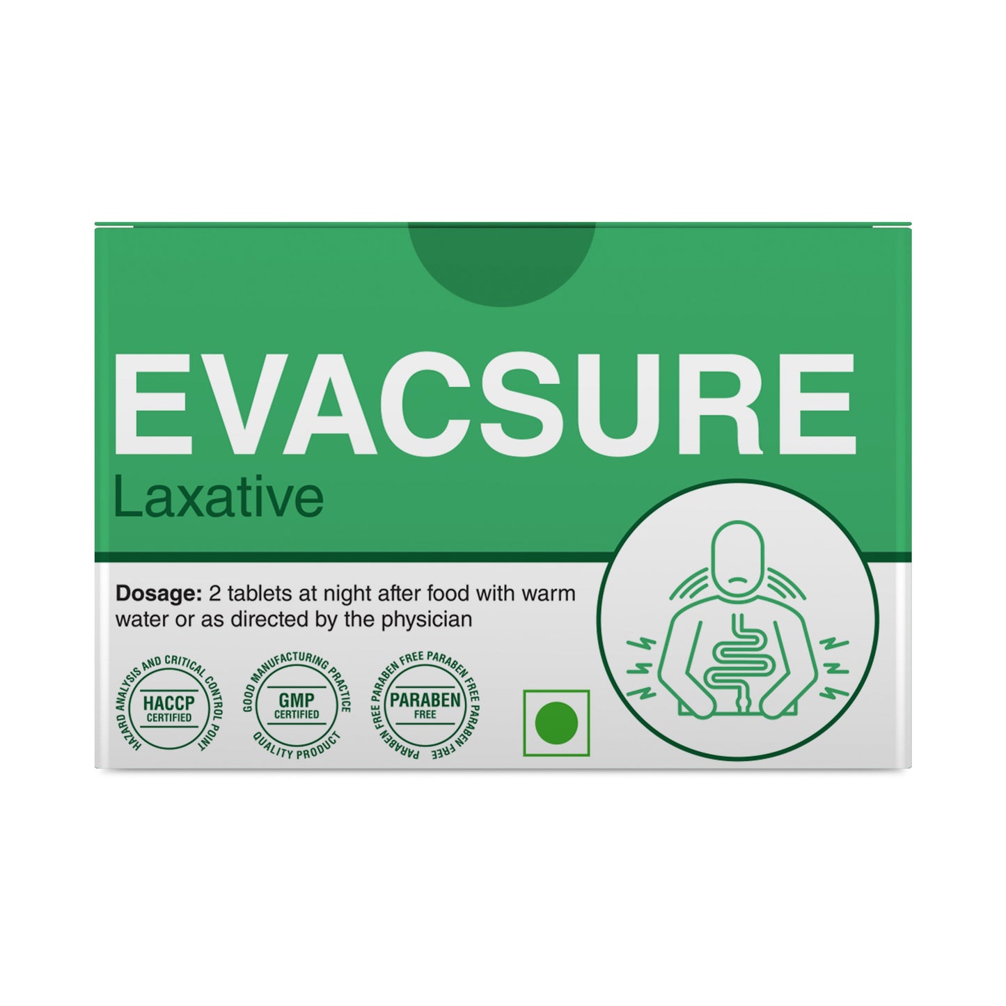 【Sri Sri Tattva】 Evacsure Laxative Tablets｜ エヴァクシュア 下剤タブレット｜ 100錠