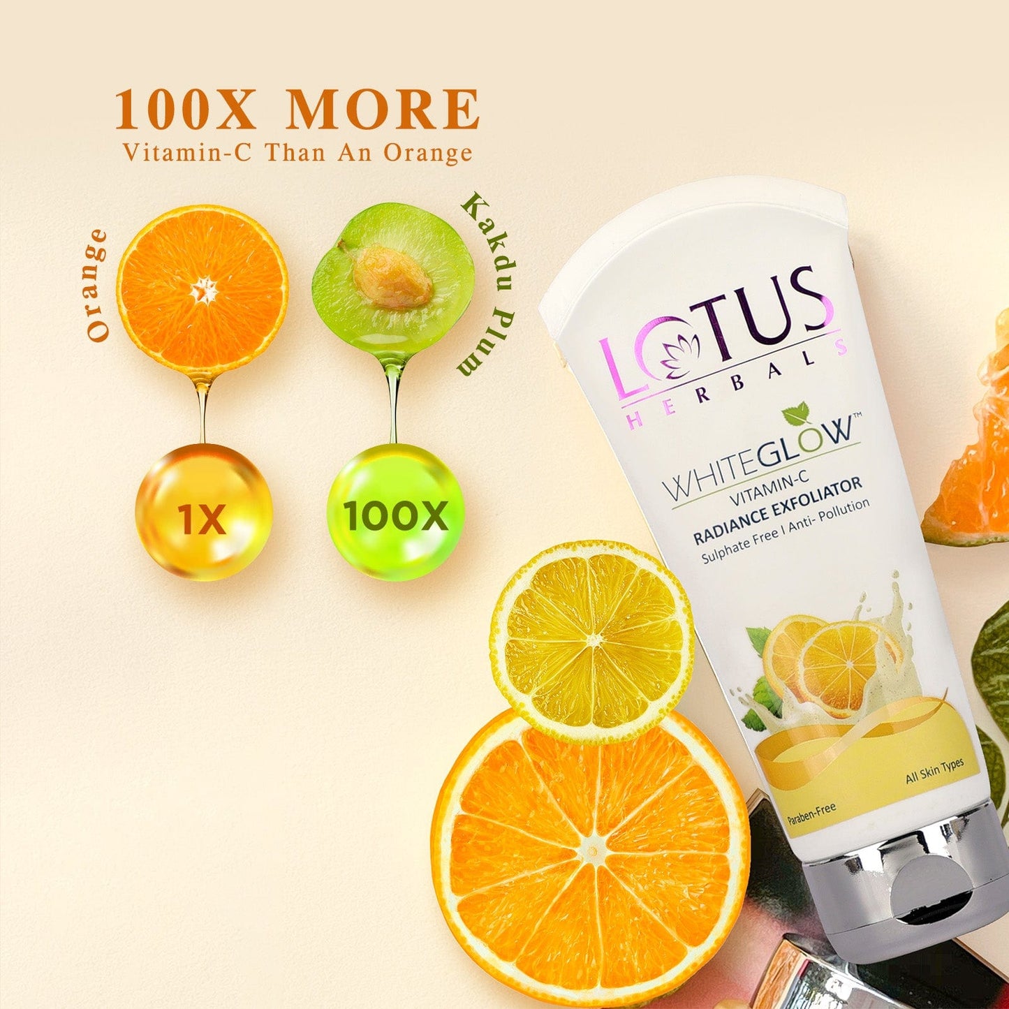 WhiteGlow Vitamin-C Radiance Exfoliator 100g