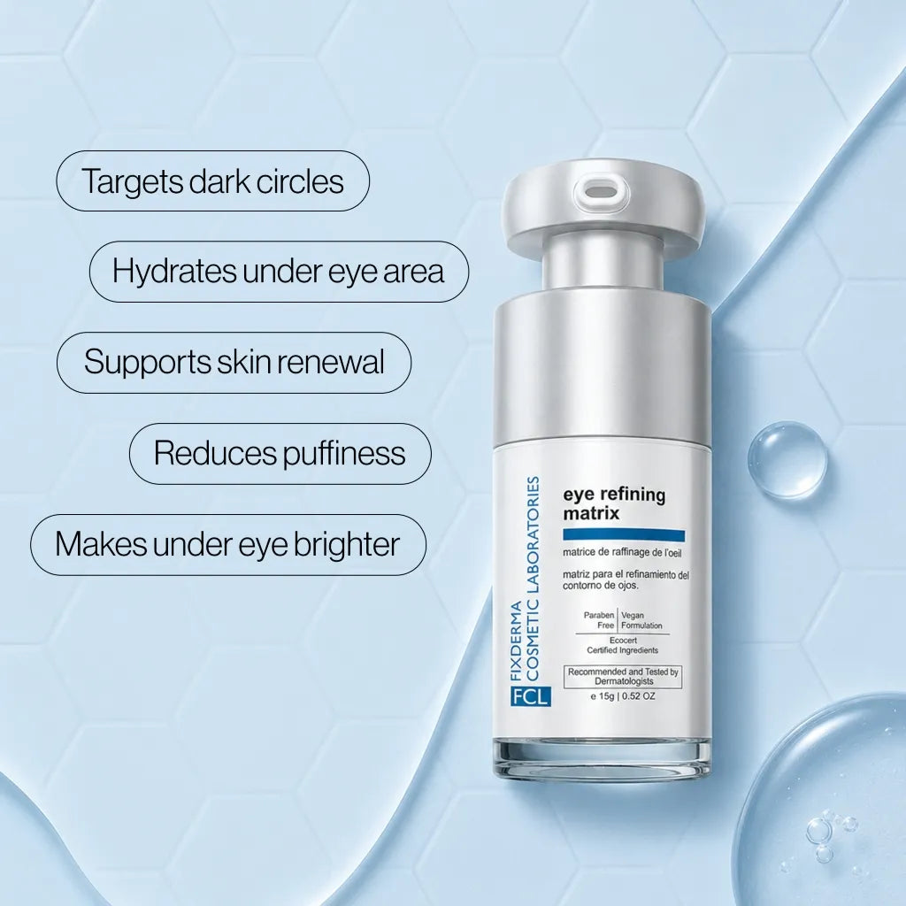 【Fixderma】 FCL Eye Refining Matrix Under Eye Gel｜FCL アイリファイニングマトリックス 目もと用ジェル｜15g