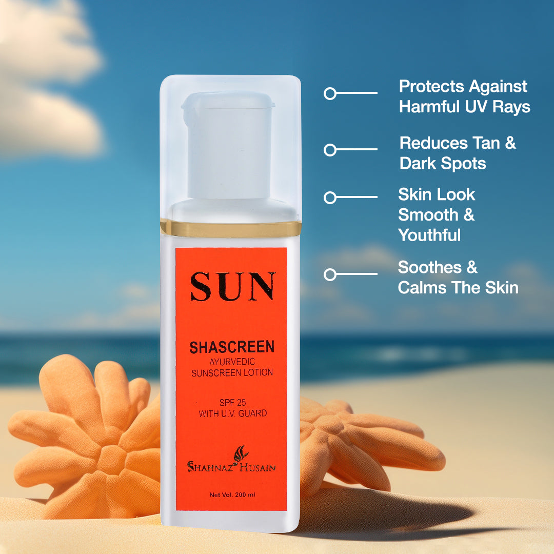 Shascreen - Ayurvedic Sunscreen Lotion (SPF-25 with UV Guard) 200ml
