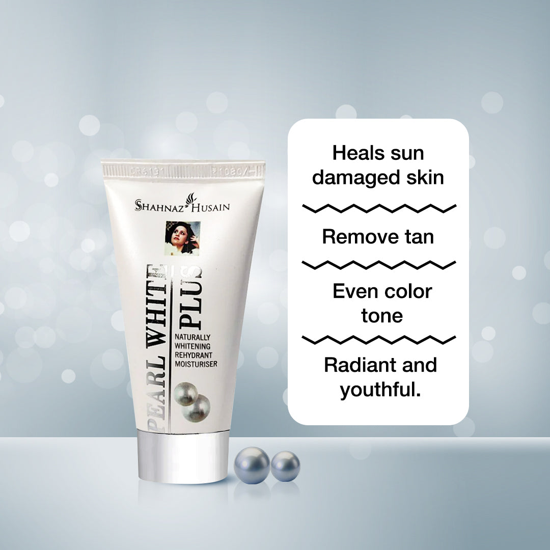 Precious Pearl White Plus Cream -  Naturally Whitening Rehydrant Moisturiser 40g