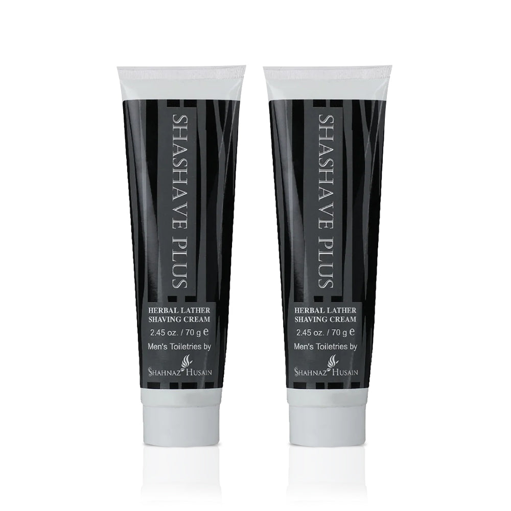 Shashave Plus - Herbal Lather Shaving Cream X Pack of Two 140g