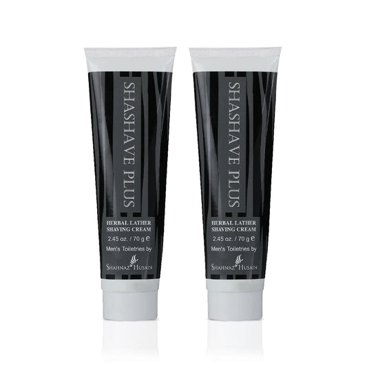 Shashave Plus - Herbal Lather Shaving Cream X Pack of Two 140g