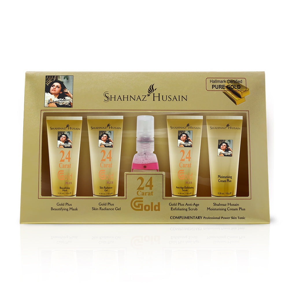 Gold Skin Radiance Timeless Youth 10gx4 Kit (G. Scrub ,G. Gel, M.Cream, G.Mask) FREE-Professional Power Skin Tonic 40g