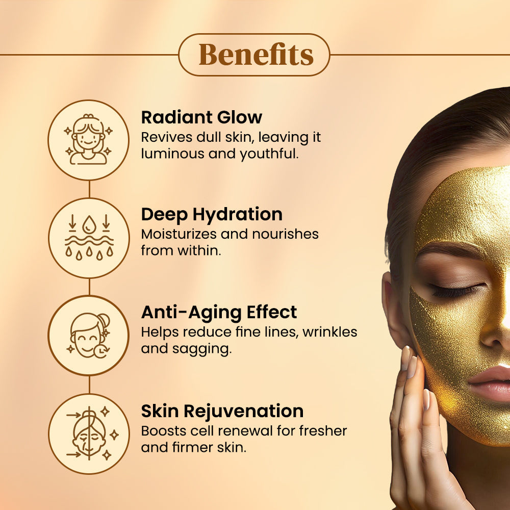 Gold Skin Radiance Timeless Youth 10gx4 Kit (G. Scrub ,G. Gel, M.Cream, G.Mask) FREE-Professional Power Skin Tonic 40g