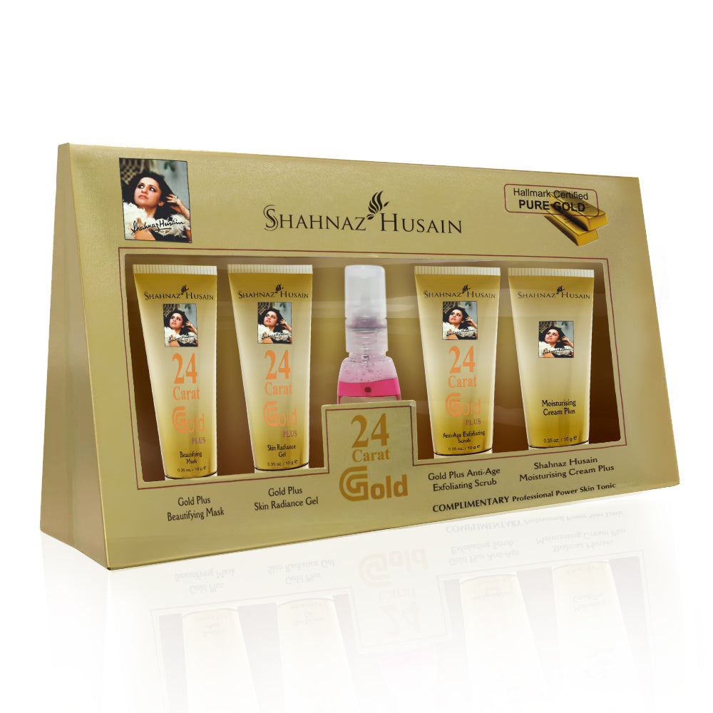 Gold Skin Radiance Timeless Youth 10gx4 Kit (G. Scrub ,G. Gel, M.Cream, G.Mask) FREE-Professional Power Skin Tonic 40g