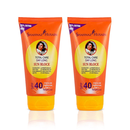 Total Care Day Long Sun Block 80g + 20g Free (Spf-40) X Pack of Two 200g