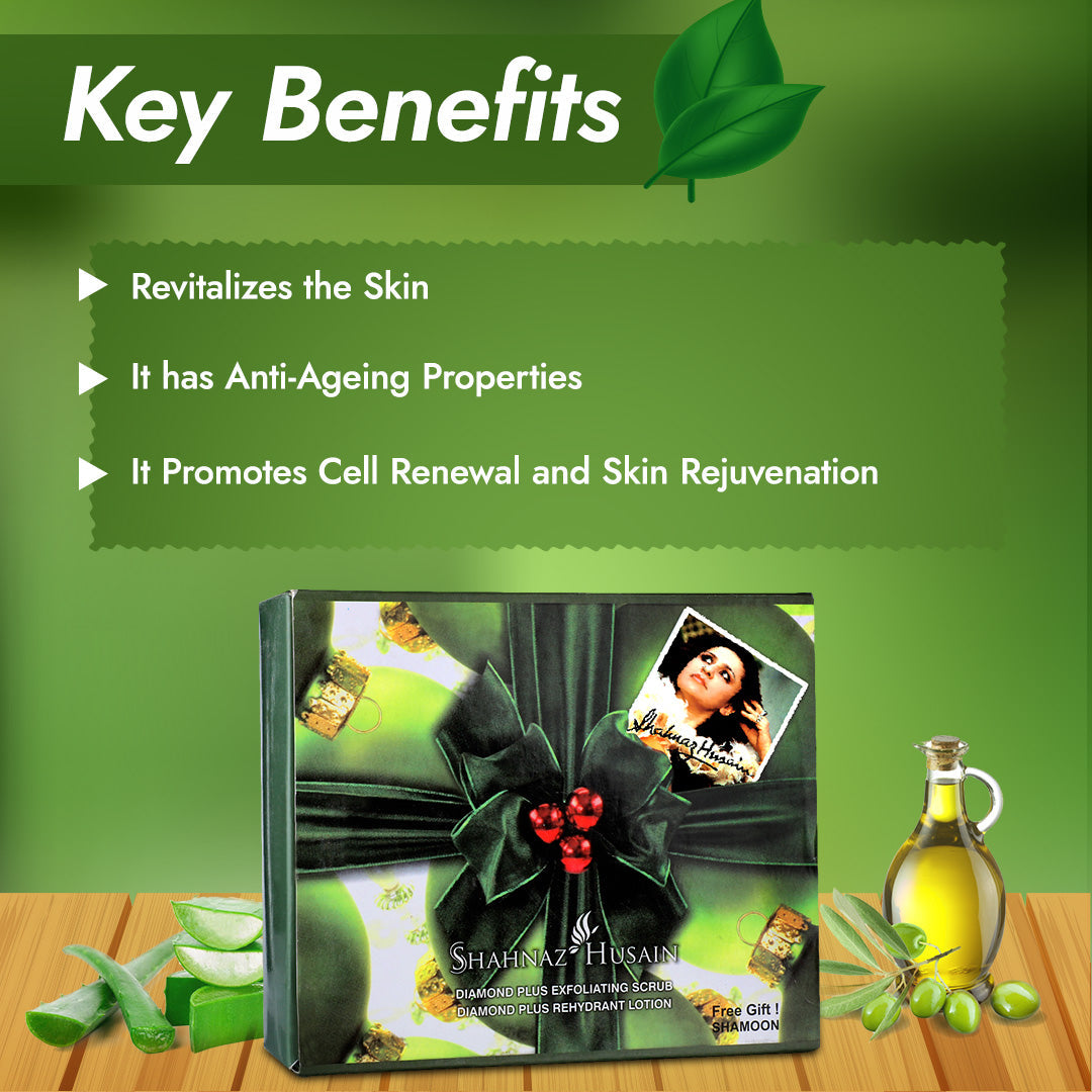 Diamond Plus Kit-A (Scrub 40gm + Lotion 40 gm + Shamoon 100ml) 80g