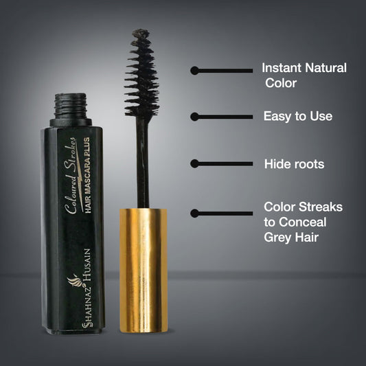 Hair Mascara Plus - Instant Glamour Hair Colour - 10ml/ Shade No.6- Black 10ml