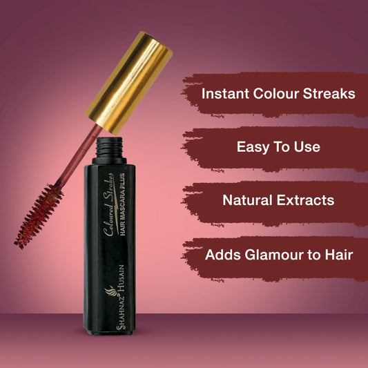 Hair Mascara Plus - Instant Glamour Hair Colour - 10ml/ Shade No.3- Plum 10ml
