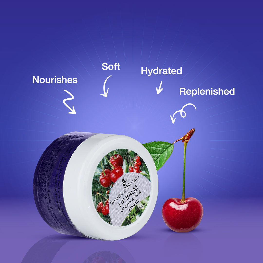 Lip Balm Lip Care & Shine (Purple) 10g