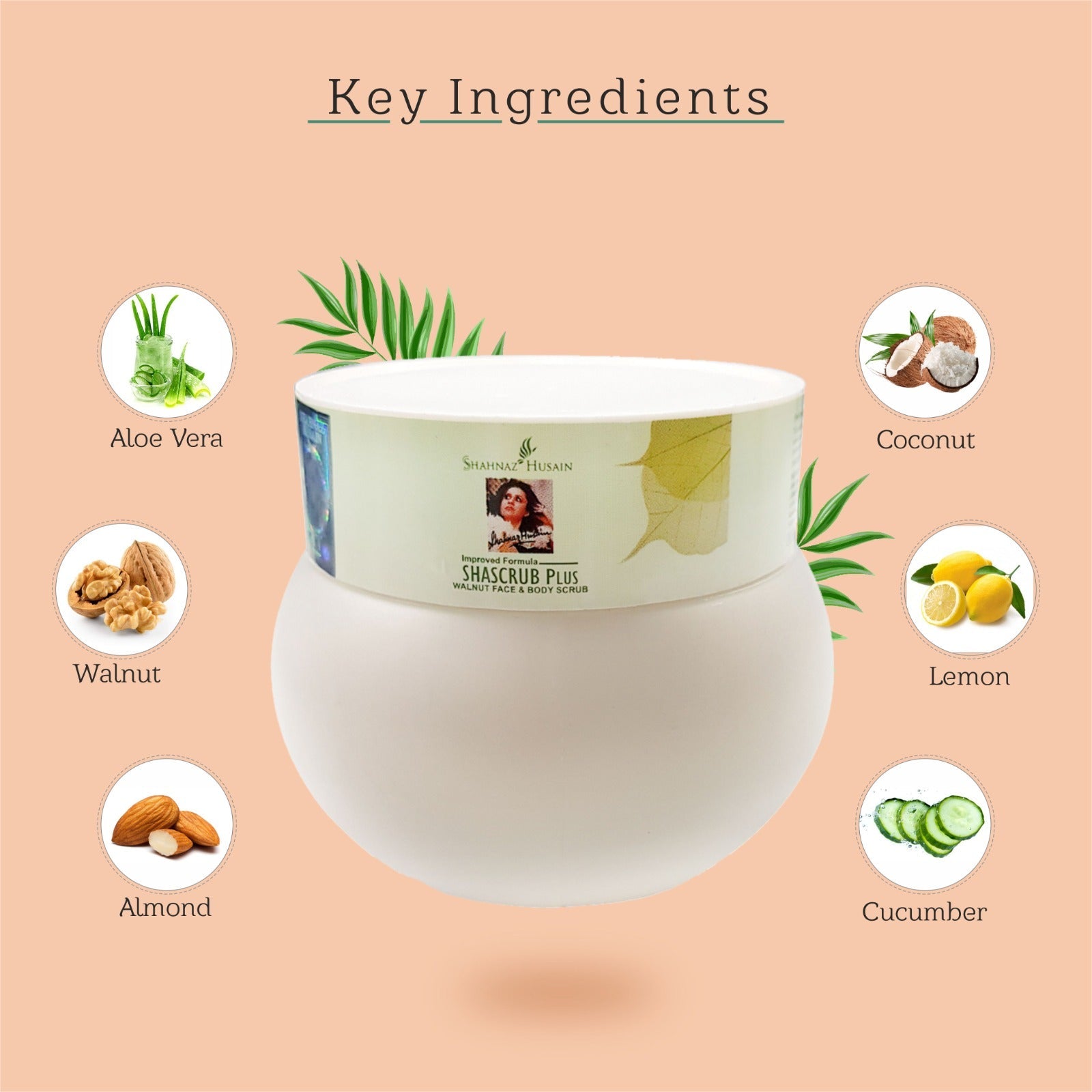 Shascrub Plus - Walnut Face & Body Scrub 500g