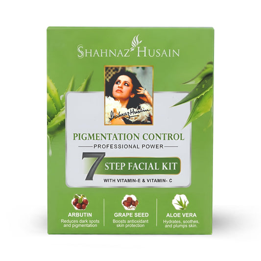 【Shahnaz Husain】 Professional Power Pigmentation Control 7 Step Facial Kit (45 Gm+15ml)｜プロフェッショナルパワー ピグメンテーションコントロール 7ステップ フェイシャルキット｜45g