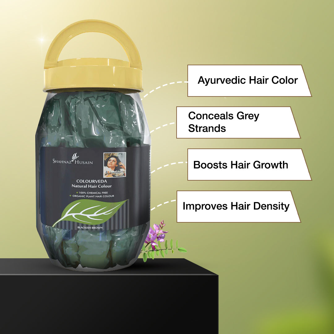 Colourveda Natural Hair Colour Blackish Brown 1000g