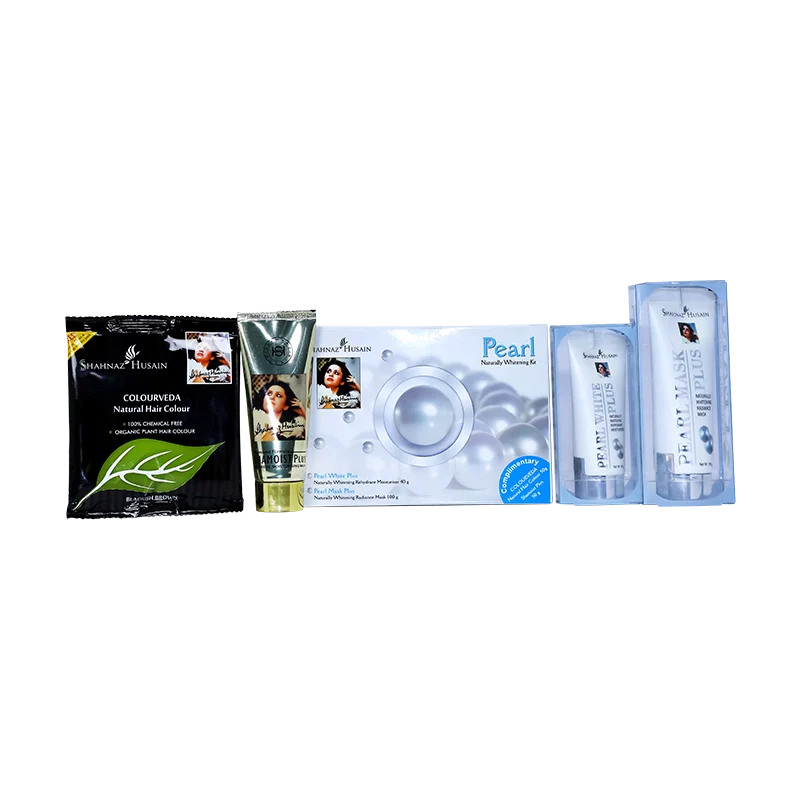 Pearl Naturally Whitening Kit (P.W.P.40gm+P.M.P.100 gm Free Shamoist Plus 50 gm & Colour Veda Natural Hair Colour 50 gm 240g