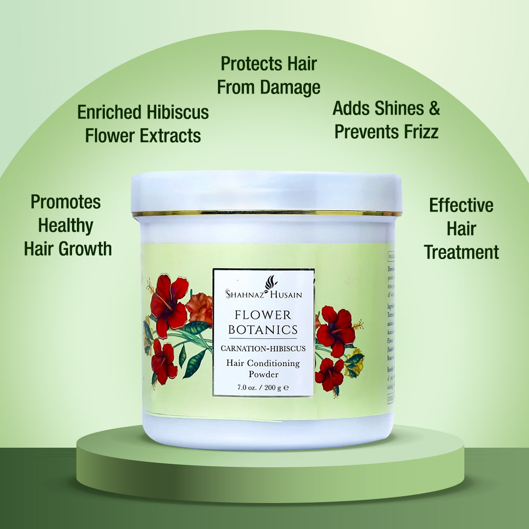 Flower Botanics Carnation- Hibiscus Hair Powder 200g