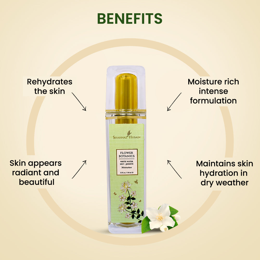 Flower Botanics - White Water Lily-Jasmine Moisturiser 100ml