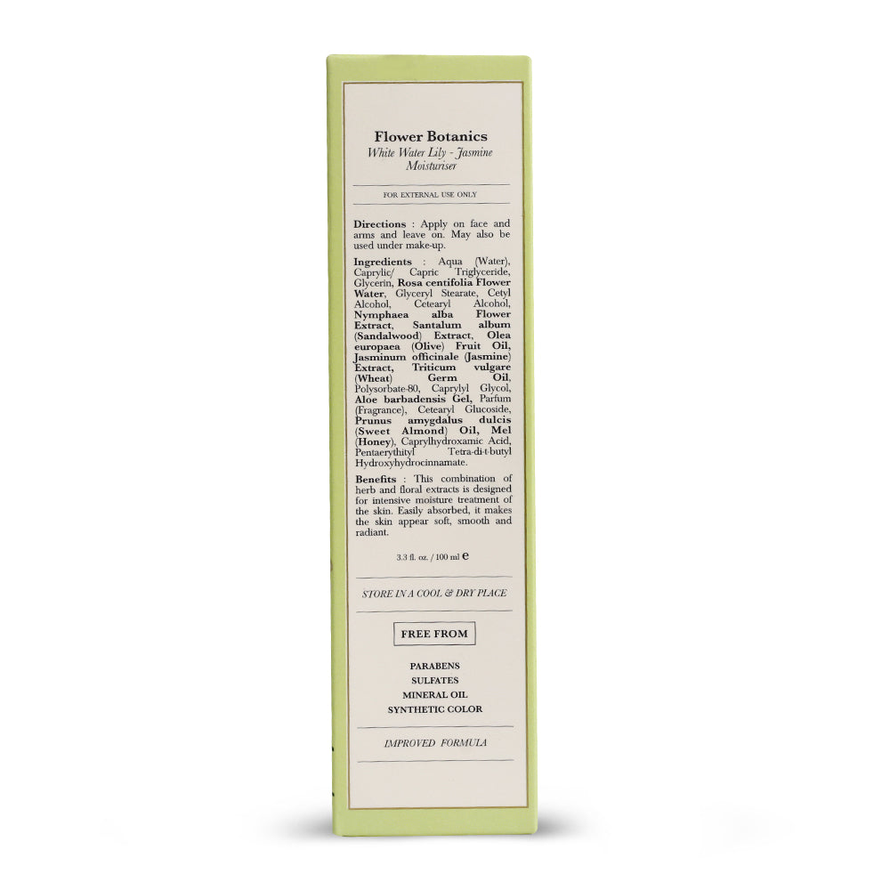 Flower Botanics - White Water Lily-Jasmine Moisturiser 100ml