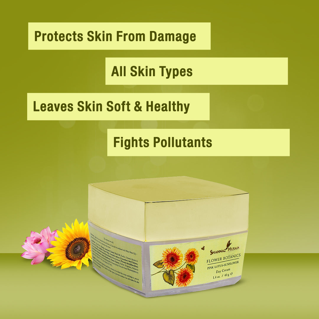 Flower Botanics - Pink Lotus Sunflower Day Cream 40g