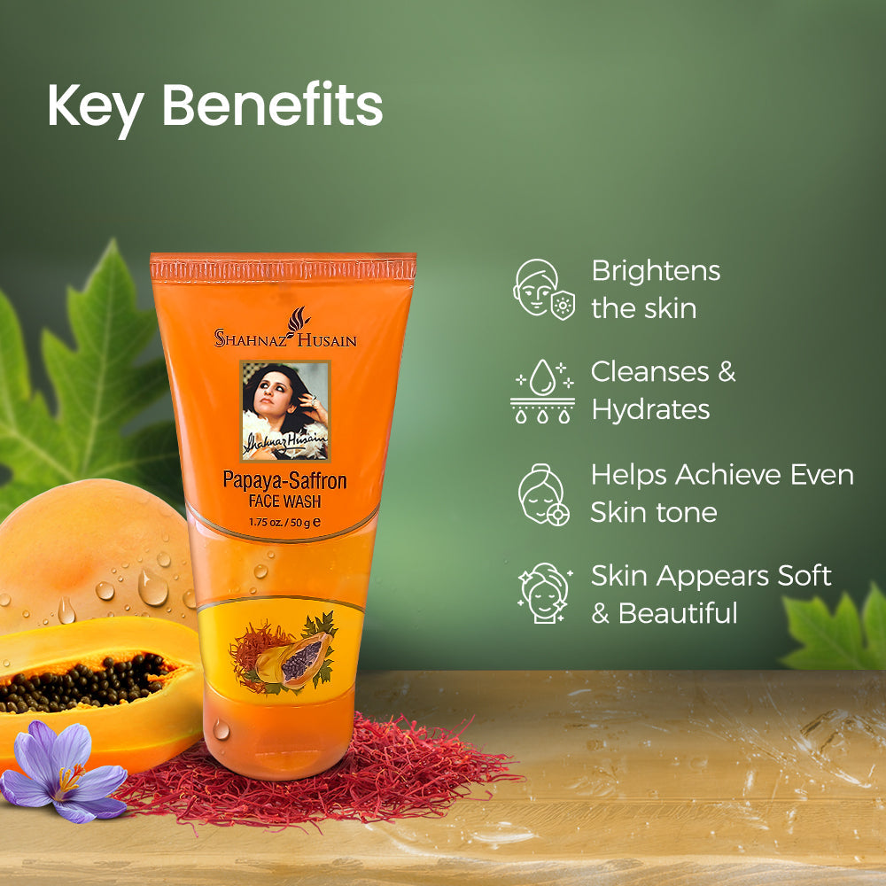 Papaya-Saffron Face Wash 50g
