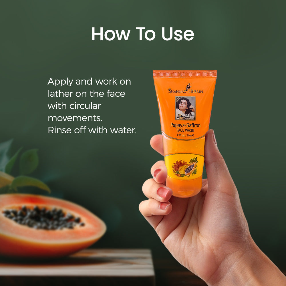 Papaya-Saffron Face Wash 50g