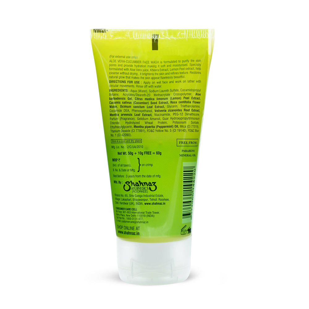 Aloe Vera-Cucumber Face Wash - Pack of Two 120g
