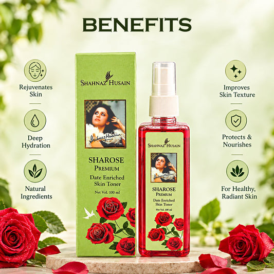 【Shahnaz Husain】 Sharose Premium Date Enriched Skin Toner｜シャローズ プレミアム デーツエンリッチド スキントナー｜100ml