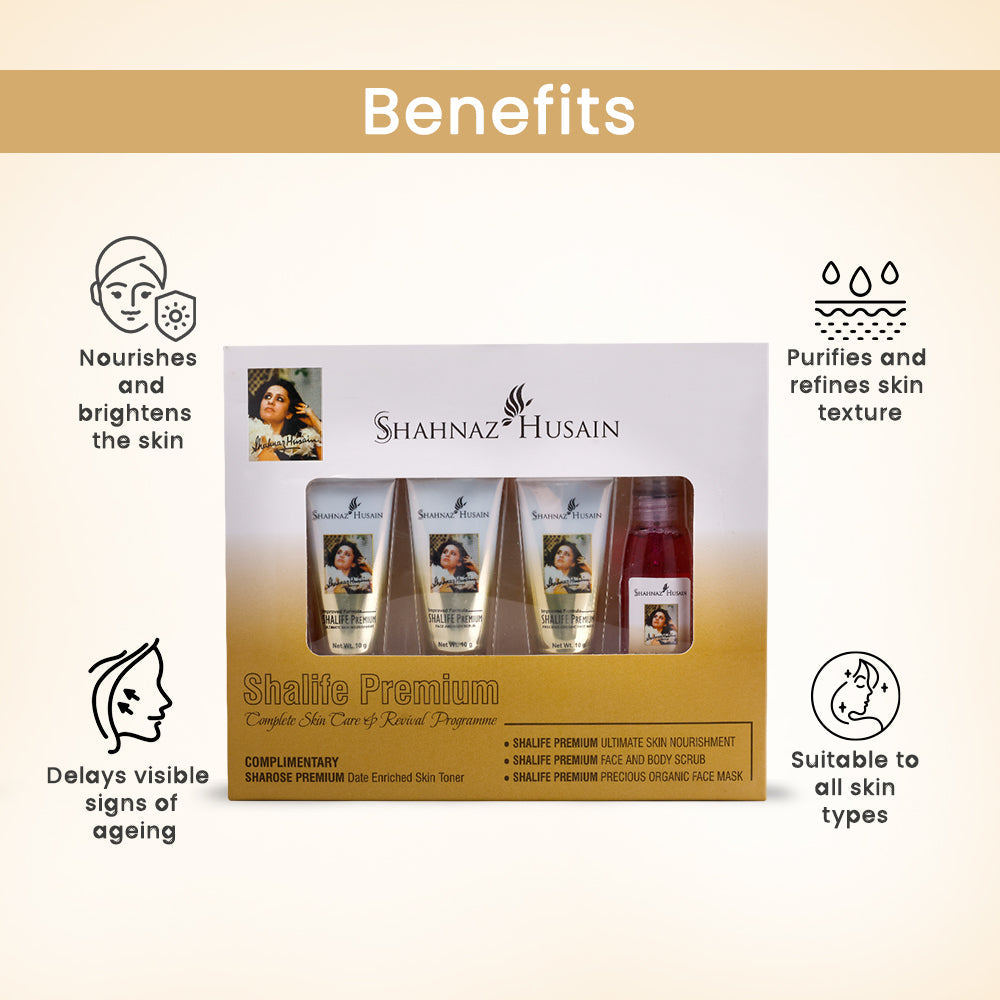 Shalife Premium Complete Skin Care & Revival Program (Mini Kit) 30g + 15 ml. Sharose Premium (Complimentary) 30g