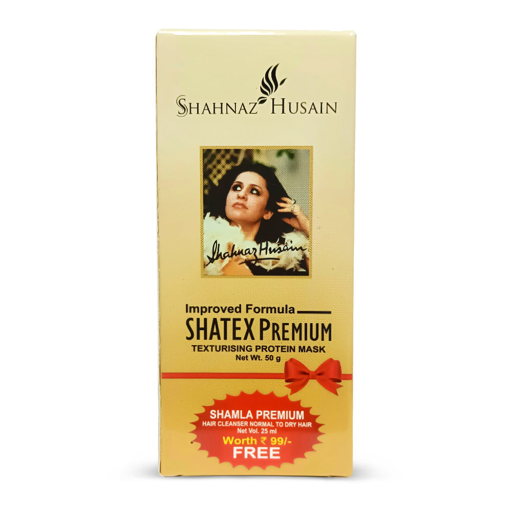 Shatex Premium - Texturising Protein Mask - 50g. (Free-Shamla Premium Hair Cleanser 25ml 50g