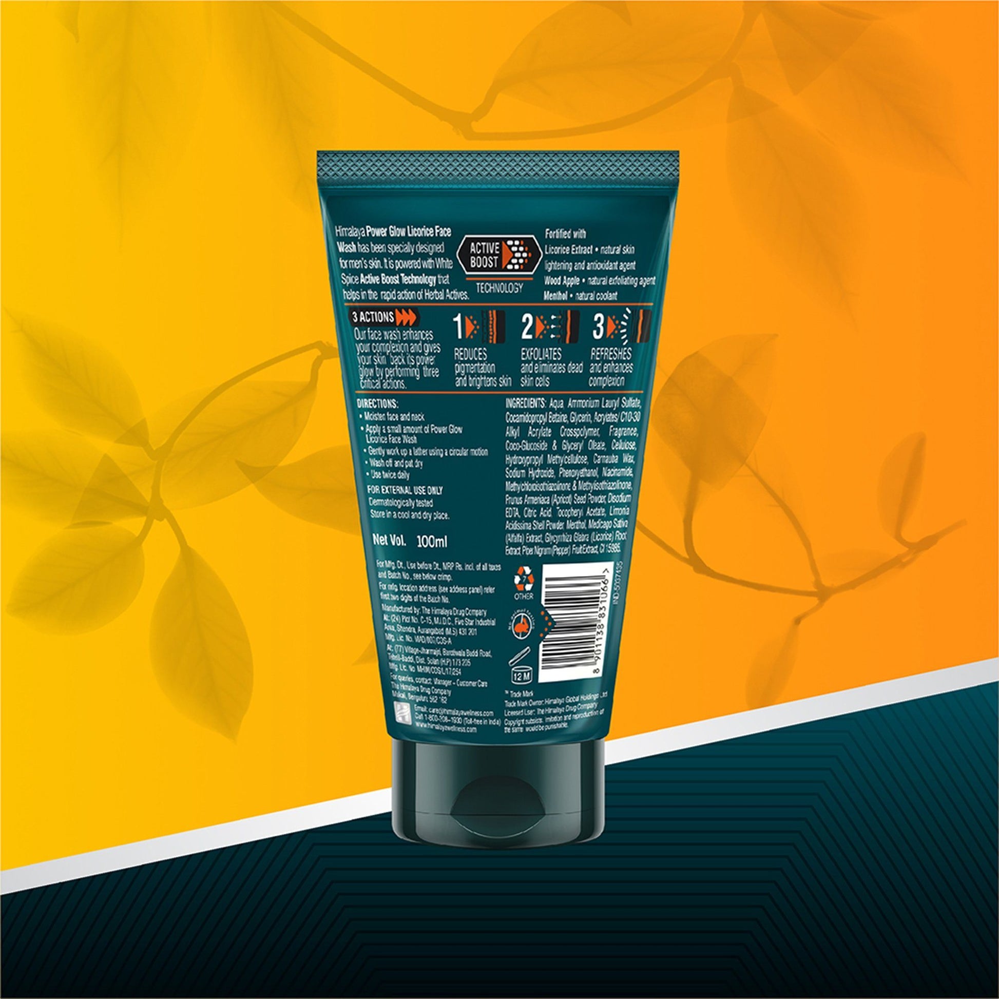 Himalaya Men Power Glow Licorice Face Wash 50ml