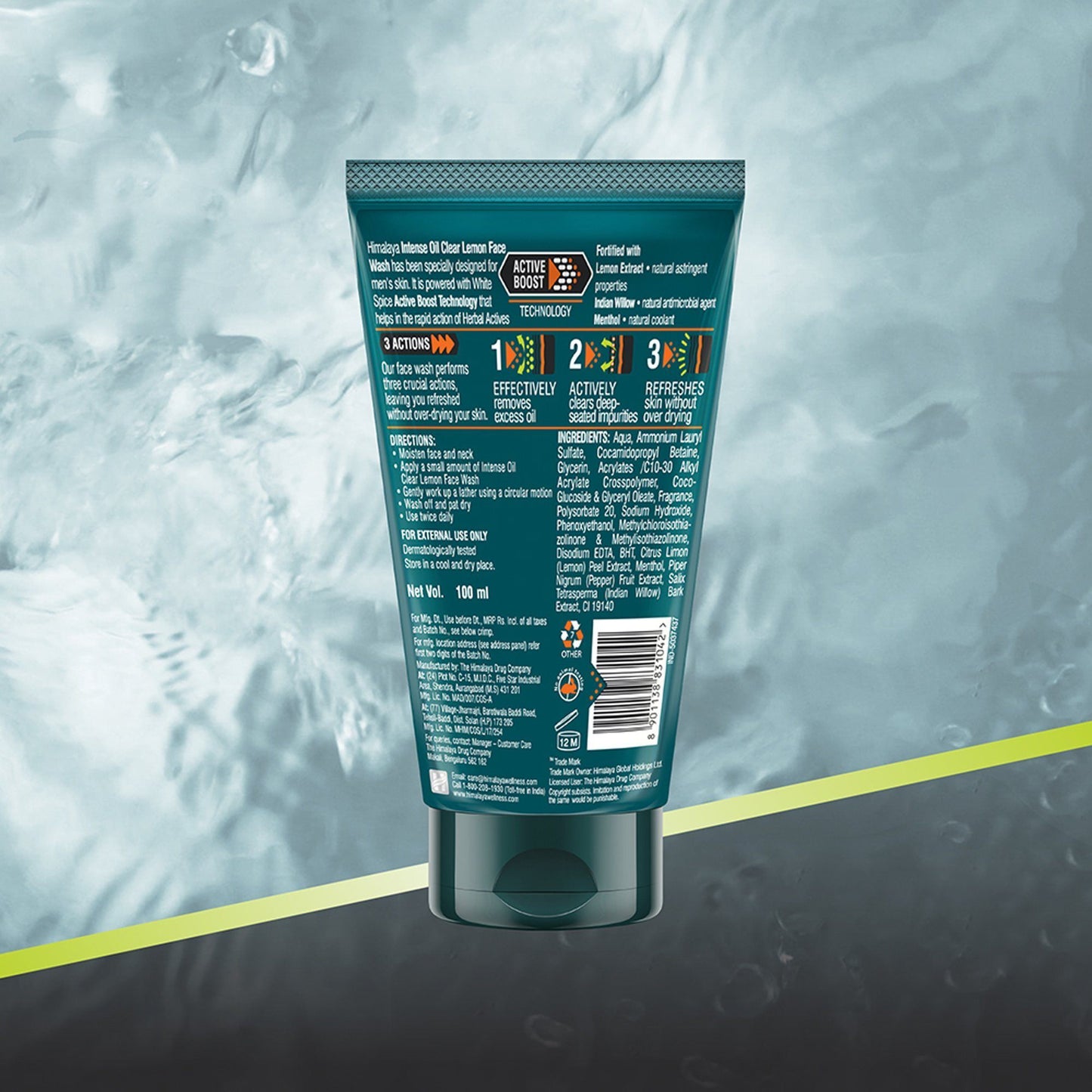 Himalaya Men Intense Oil Clear Lemon Face Wash 50ml
