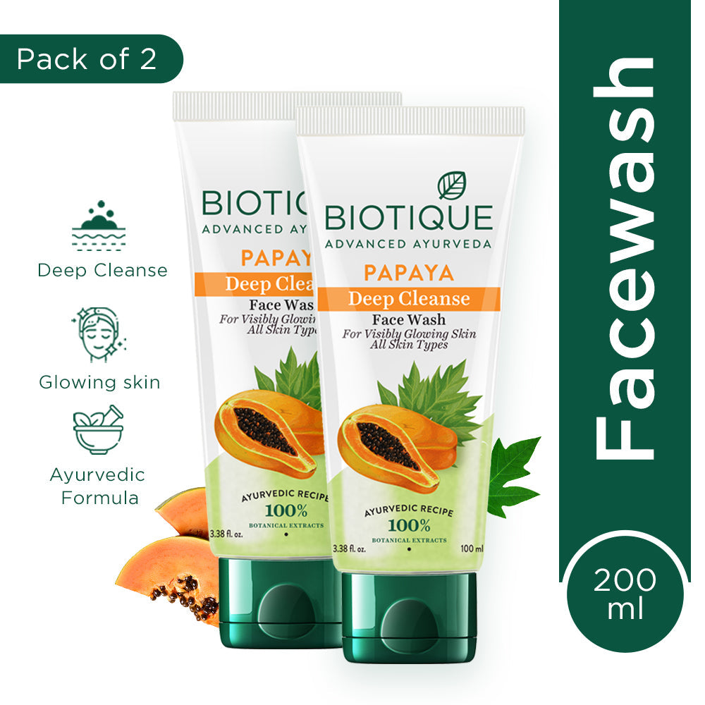 Papaya Deep Cleanse Face Wash 100ml×2本セット
