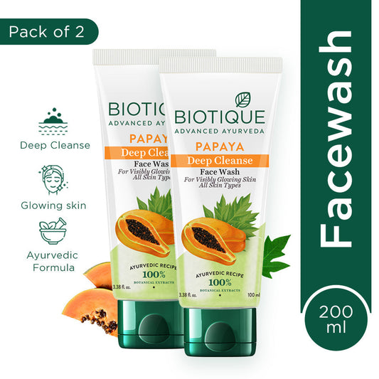 Papaya Deep Cleanse Face Wash 100ml×2本セット