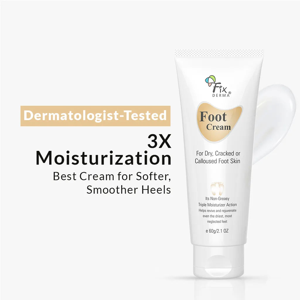 【Fixderma】 Foot Cream for Cracked Heels｜フットクリーム かかとケア用｜60g