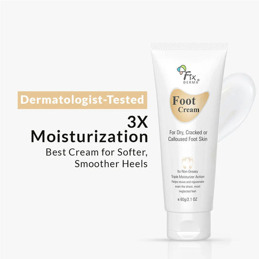 【Fixderma】 Foot Cream for Cracked Heels｜フットクリーム かかとケア用｜60g