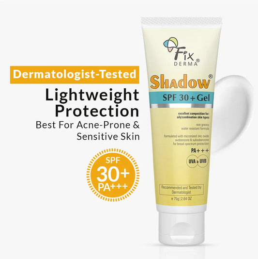 【Fixderma】 Shadow SPF 30+ Gel Sunscreen｜シャドウ SPF30+ ジェルサンスクリーン｜75g