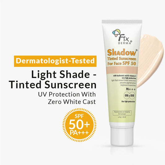 【Fixderma】 Shadow SPF 50+ Tinted Sunscreen｜シャドウ SPF50+ ティンテッド サンスクリーン｜Medium