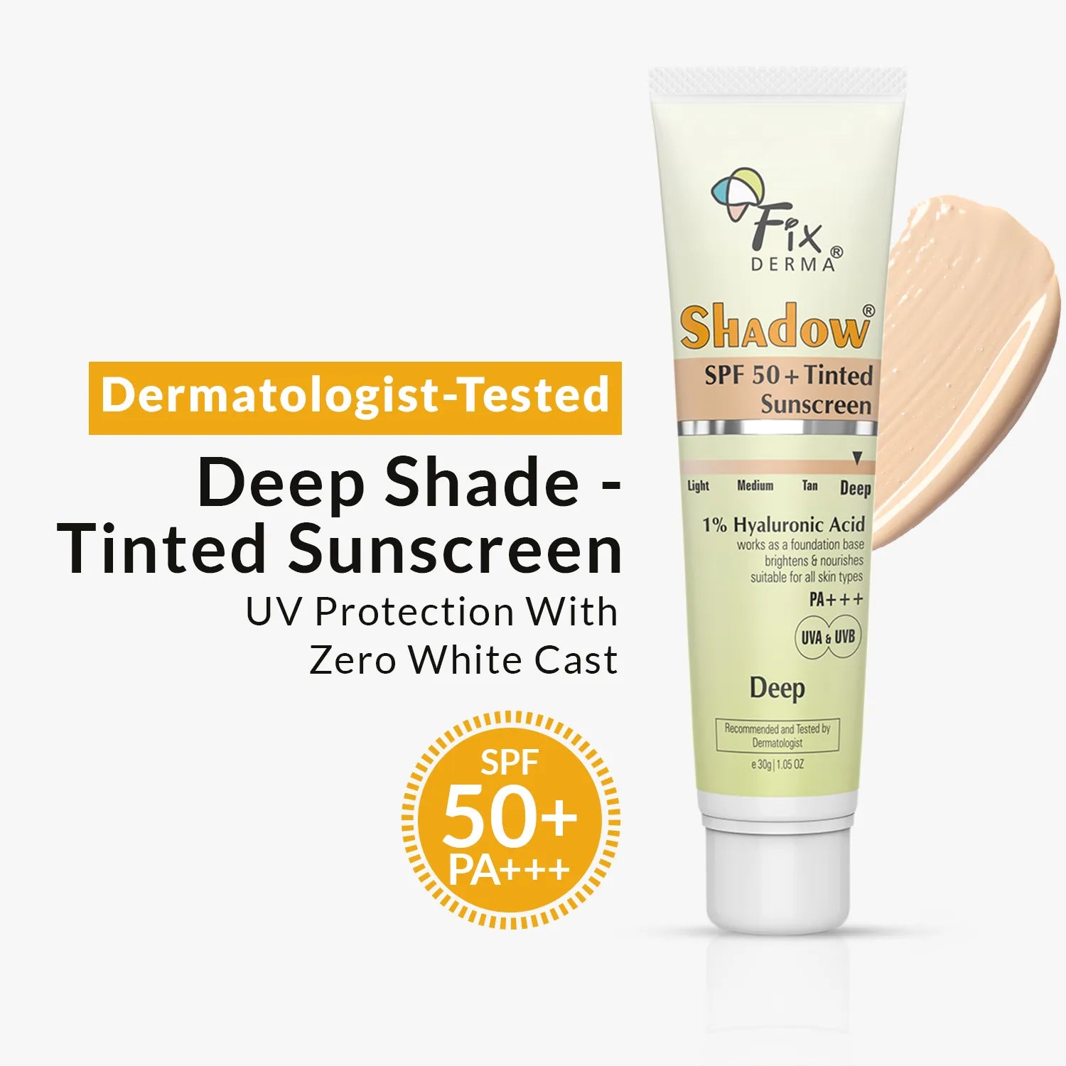 Shadow SPF 50+ Tinted Sunscreen Light