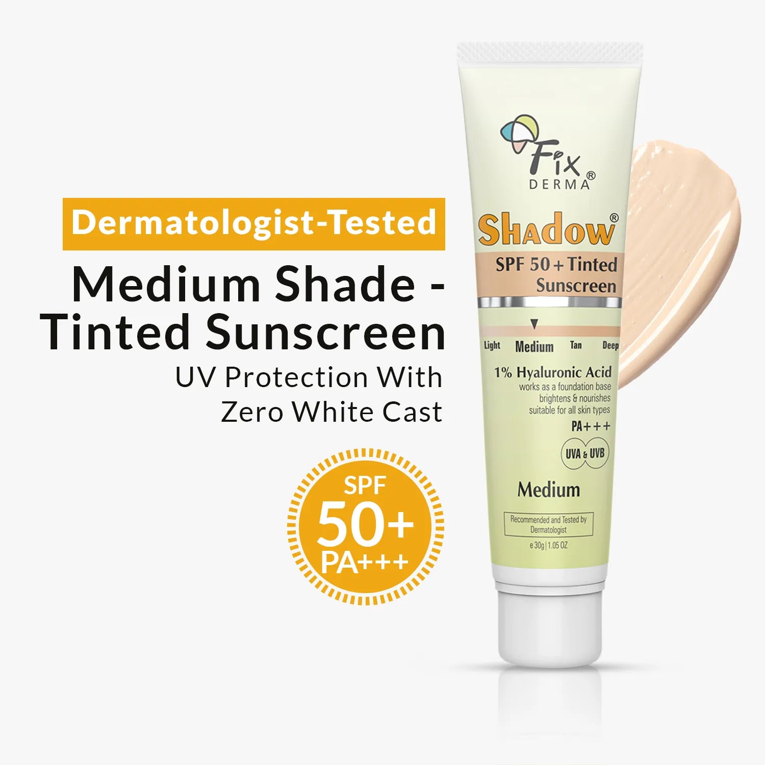 Shadow SPF 50+ Tinted Sunscreen Light