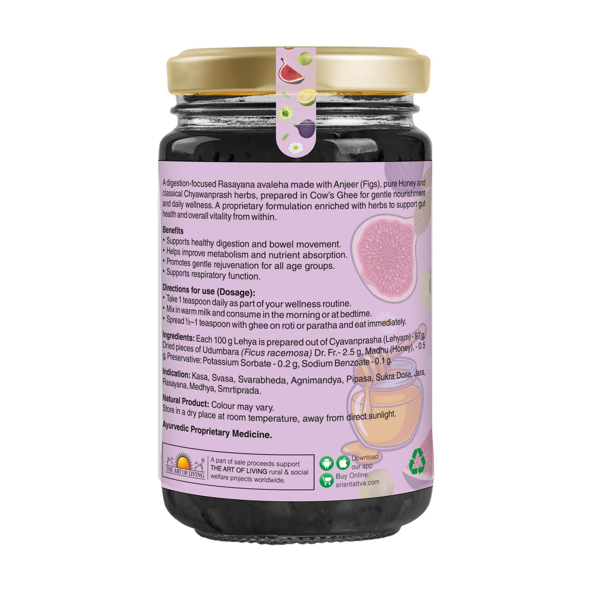 Fig Honeyprash – Ayurvedic Jam for Immunity | Ayurvedic Immunity Booster | 40+ Ayurvedic Herbs | 1 kg 1kg