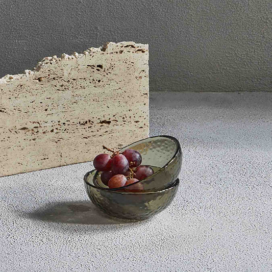 HUED BOWL (SET OF 2) 12.8(L) x 12.8(B) x 5.2(H); 直径: 12.8