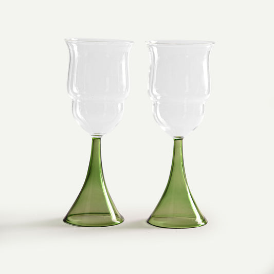 COUCAL WINE GLASSES (SET OF 2) 8.8(L) x 8.8(B) x 21.8(H); 直径: 8.8