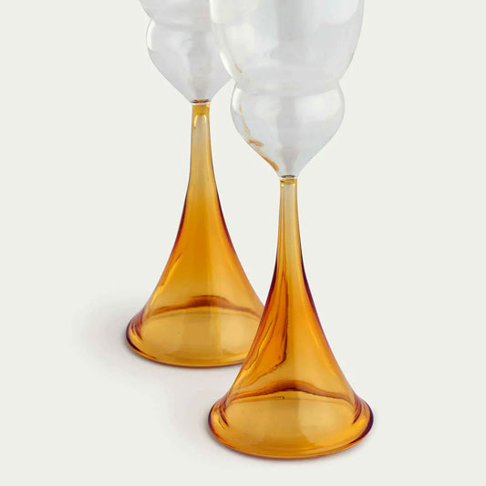 PERICO CHAMPAGNE FLUTES (SET OF 2) 6.8(幅) x 6.8(奥行) x 20.7(高さ)／直径: 6.8