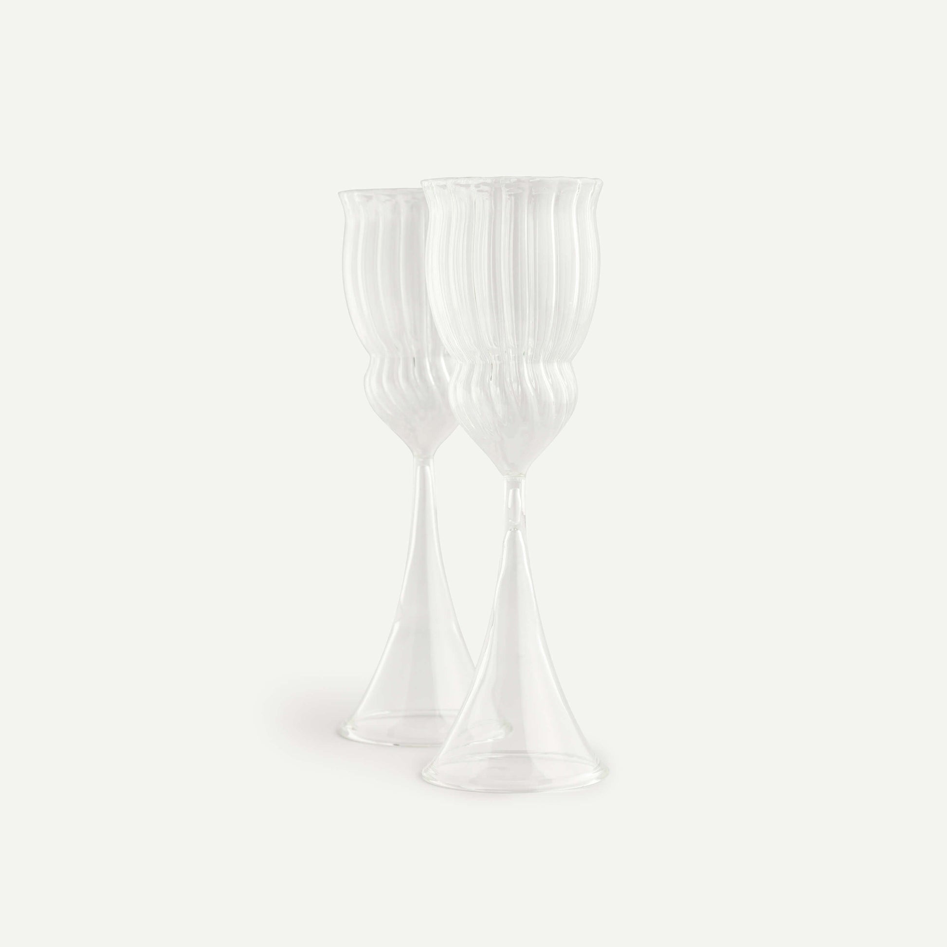 VICTORIA CHAMPAGNE FLUTES (SET OF 2) 6.5(幅) x 6.5(奥行) x 20.5(高さ)／直径: 6.5